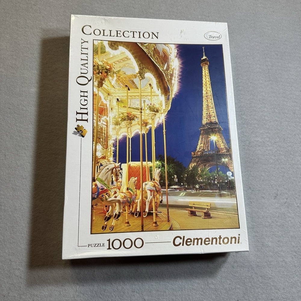 Clementoni High Quality Collection Le Carousel Paris‎ 1000 Pc Puzzle Sealed New